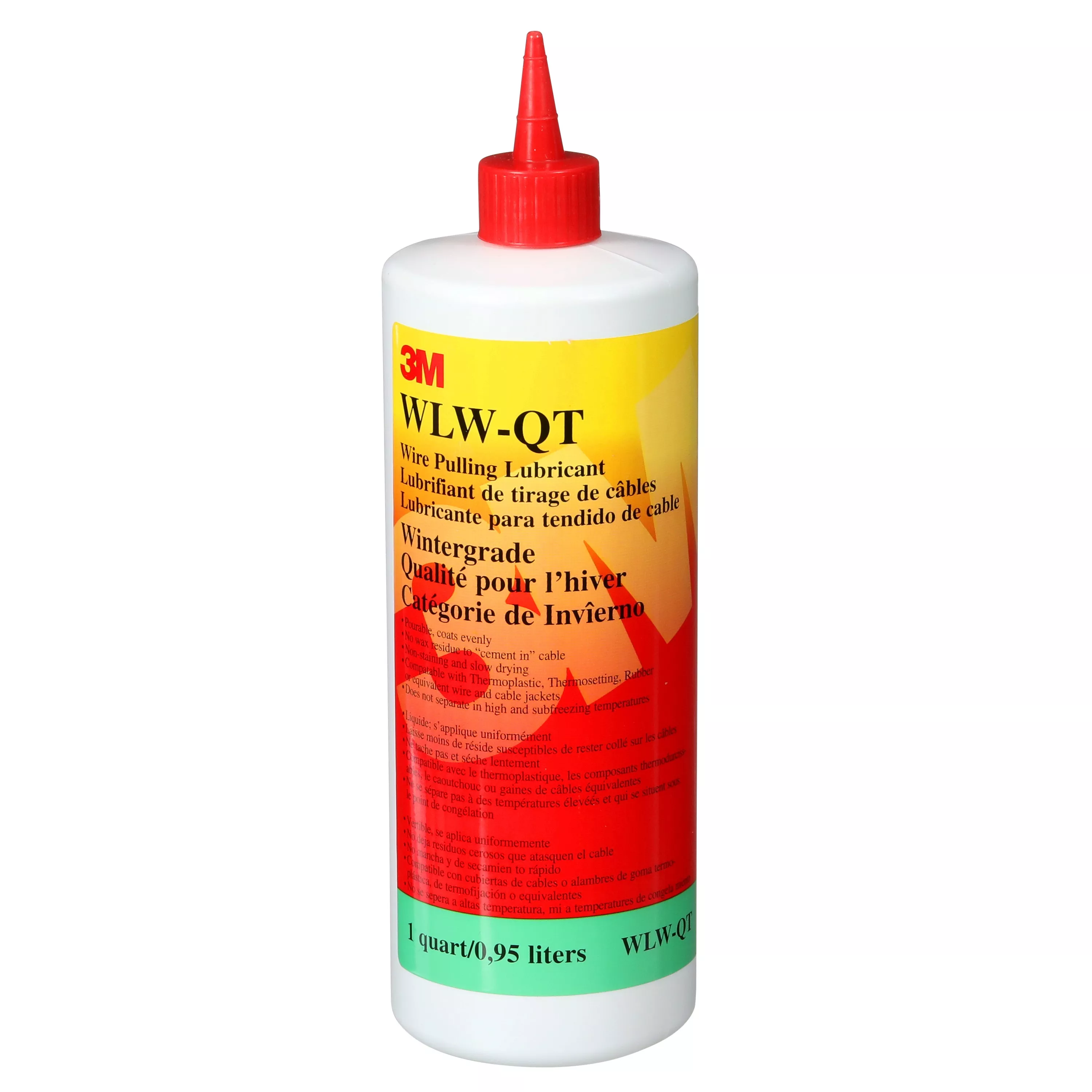 3M™ Wire Pulling Lubricant Wintergrade WLW-QT, One Quart, 12 Bottles/Case (Case of 12) SKU 7100042633