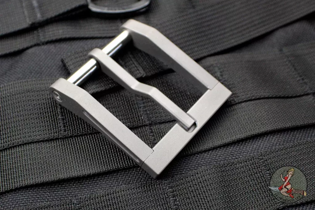 Blackside Customs Modular Belt Buckle - Titanium- Grey Matter
