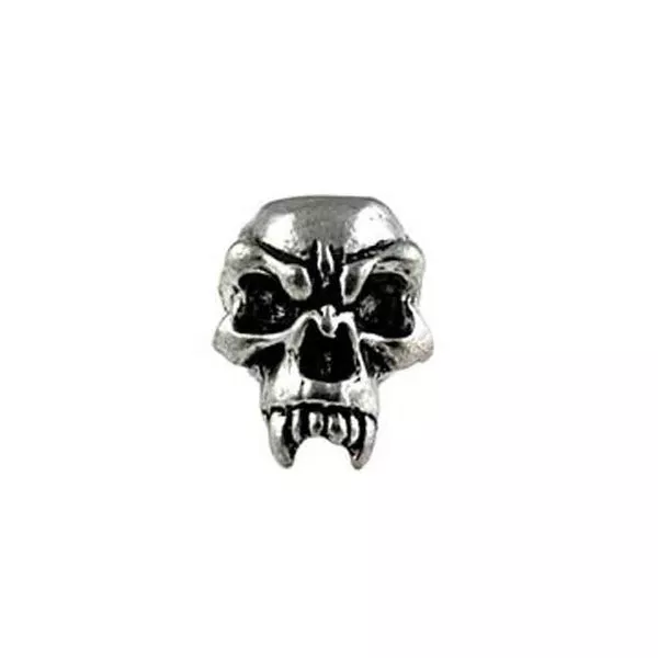Fang Pewter Skull Bead