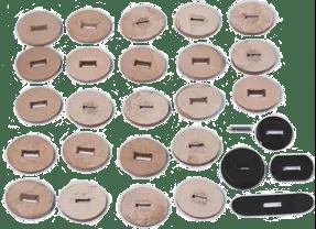 KABAR 1217HC HANDLE REPAIR KIT HANDLE COMPONENTS FOR KABAR KNIVES.