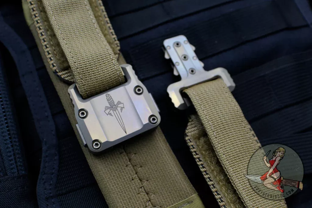 Microtech "APIS" Belt, Various Sized Mens Coyote Nylon with Titanium Bronze Buckle