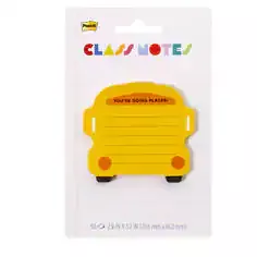 Post-it Class Notes On Your Way SBTS26-CN-9, 2.9×2.7in (73x68mm), 50 sheet, 100% PEFC, SGSCH-PEFC-COC-110078